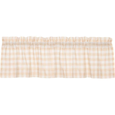 Annie Buffalo Tan Check Valance Curtain 16x60 - The Fox Decor